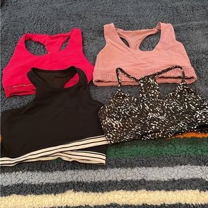 Lot of 4 Glyder Apparel Sport Bras